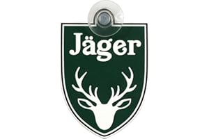 KAUFDEINSCHILD Sign, car sign with suction cup, 1.5 mm, weatherproof material, 75 x 100 mm, green inside or outside