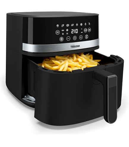Friggitrice Ad Aria Nedis 12L - 1500W Con Girarrosto E 9 Programmi - Forno Elettrico Senza Olio Con Display LED, Nero