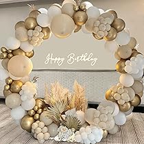 WAREHOUSE 160 palloncini palloncini beige albicocca oro, palloncini compleanno