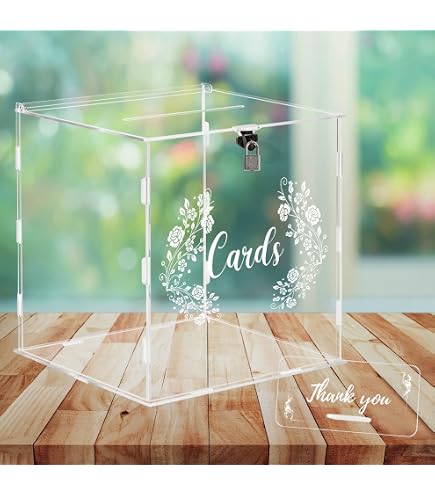 Boîte De Rangement Transparente VILLFUL 2 Pièces - Pour Cartes, Photos, Autocollants - Dimensions 19x11.5x3 Cm - Organisation Bureau - 7