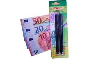 Générique 2 Stück Falsche Euro-Banknoten-Stifte – Falschgeld-Detektor – Falschgeld-Erkennung – Geldscheinprüfmarker