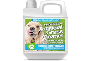 Pro-Kleen Artificial Grass Cleaner for Dogs and Pet Friendly Cruelty Free Disinfectant with Deodoriser 4 in 1 (10:1 Super Concentrate Makes 10 Litres) (Fresh Cut Grass, 1L)