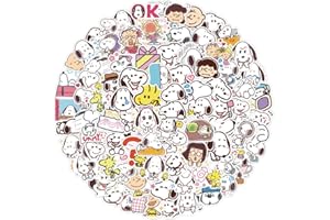 Adesivi Snoopy, Hilloly 120 PCS Snoopy Stickers for Laptop Adesivi Snoopy Adesivi in Vinile Snoopy Adesivo Graffiti per Bagagli