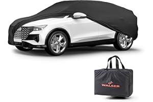 WALSER bâche d'intérieur pour voiture Indoor Stretch, Bâche complet pour l'intérieur, étanche à la poussière pour SUV ou Van Taille 9 noir