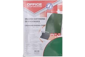 ‎OFFICER PRODUCTSOFFICER PRODUCTS OFFICE PRODUCTS 20232515-02 Deckblätter Einbanddeckel zum Binden/ 100 Stück/Grün Karton Glänzend/Hartkarton Kartondeckel/DIN A4 / Stärke 250 Mikron/für Plastikbindung und Drahtbindung
