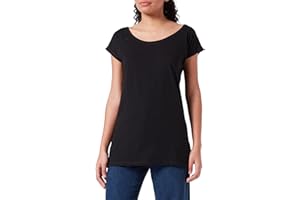 Build Your Brand T-Shirt da Donna con Collo Largo