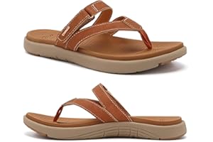 COFACE Tongs Femme Mode Orthopedique Cuir Tissu Confortable Soutien Voûte Plantaire Tongue Legere Yoga Mat été Plage Piscine Flip Flop Douche Antidérapante Caoutchouc Semell