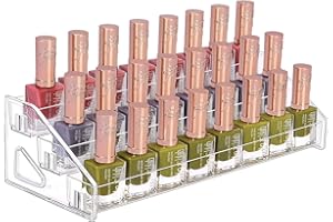 JessLab Lakier do Paznokci Organizator, 3-Tier Clear Akryl Lakier do Paznokci Stojak Uchwyt na Olejki Eteryczne Kosmetyk Gablota Makijaż Organizer Magazynowe na Kosmetyki dla Łazience Próżność Blacie