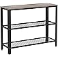 VASAGLE Konsolentisch, Flurtisch mit 2 Gitterablagen, Beistelltisch, Sideboard, Wohnzimmer, Flur, 101,5 x 35 x 80 cm…