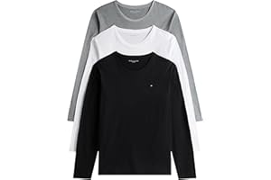 Tommy Hilfiger Magliette Maniche Lunghe Uomo Confezione da 3 Basic