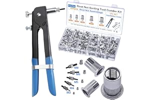 FreeTec 436 st nitmutterverktygssats, nitmutter RIV mutter verktygssats M3