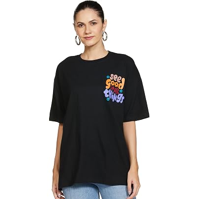 CSDAJIO Women's Oversized Graphic Tee - Casual Short Sleeve Loose Shirt, Mainplanets Green, Small