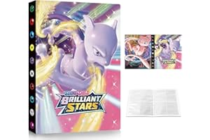 DOUER Album para Cartas Pok, Capacidad de 240 Cartas, Album para Cartas Coleccionable, Album de 30 Paginas, Carpetas de Tarjetas Pok (A3)