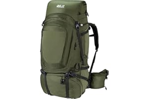 Jack Wolfskin Unisex – Denali 75 + 10 Męski Plecak Trekkingowy, Greenwood, Rozmiar Uniwersalny