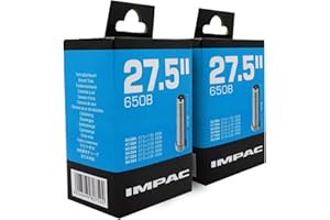 Impac 2pk Cycle Tubes 27.5" (650b) Schrader Valve 27.5 x 1.50-2.35/40-584 - 60-584 for Mountain bikes