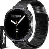 Rongep Samsung ile Uyumlu [2025] Metal Hasır Kordon Galaxy Watch 8 44mm/40mm/Classic 46mm i&ccedil;in Manyetik Tasarımlı Galaxy Watc