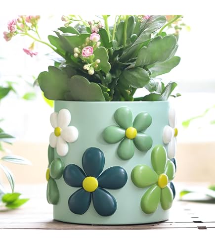 BESPORTBLE Schreibmaschinen-Blumentopf Aus Harz – Mini-Pflanztopf Für Zimmerpflanzen, Ca. 13,8x13x11,8 Cm