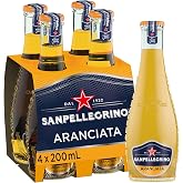 San Pellegrino Portakal Aromalı Gazlı İ&ccedil;ecek Cam Şişe 4x200 ml