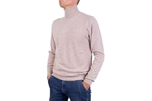 MARENZA Dolcevita Uomo Misto Cashmere Collo Alto Made in Italy Maglione Pullover Manica Lunga Lana Merino Cachemire Maglioncino Nero Beige Blu Grigio Maglia Regalo Abbigliamento Inverno
