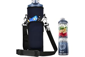 AF-WAN Sac de mixeur portable pour Ninja Blast Max BC251 - Étui isotherme avec sangle transversale - Bleu foncé