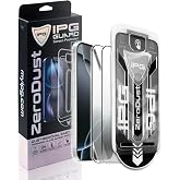 IPG Zero Dust &ndash; iPhone 16 Pro i&ccedil;in Otomatik Toz Giderici Temperli Cam (2 Adet). Aplikat&ouml;r ile Kabarcıksız ve Kolay Montaj, Pa