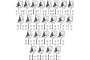 JMIATRY 24 Stück Befestigungsmaterial Winkel, Aluprofil 40x40, Aluprofil Winkel für Aluprofil Winkel Wandhalter Montagematerial
