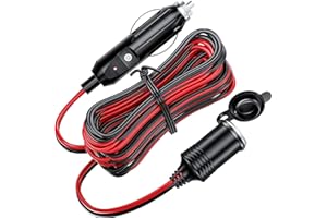 ‎KEWIG 4.0 Meter 13 Fuß Verlängerungskabel für 12V/24V Zigarettenanzünder 16AWG Kabel mit Sicherung der Serie 15A Auto Adapter für Zigarettenanzünder