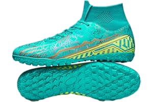 Mateju Coloré Chaussures de Football Enfant Crampons Garçon Homme Chaussure de Foot Spike Chaussures de Sport pour Extérieur Intérieur Athlétisme Entraînement Sports