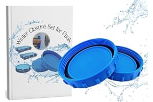ME&SG Pool Winterizing Closure Kit Compatible with Bestway Intex Coleman Above Ground Pools – 2 Piece Frost-Proof Drain Plugs with Matching Seals – Leakproof Pool Closing Accessory