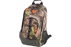 WORKTEAM Mochila de Caza 23L, Camuflaje, Compartimentos Múltiples con Doble Cremallera, Laterales de Rejilla, Tirantes Acolchados y Espalda Ergonómica para Outdoor y Montaña