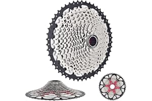 AYYDS Cassetta a 12 marce, 11-50T, per mountain bike, volano in metallo, ruota libera, base per mountain bike, bici da corsa, bici pieghevoli, parte bicicletta