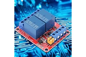 Keenso 2 Kanal Relaiskarte, 2 Kanal 5V / 12V / 24V Relaismodul mit Optokoppler Low Level Trigger-Erweiterungsplatine (24V)