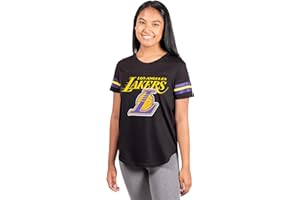 Ultra Game Jersey T-Shirt Mesh Varsity Stripe Tee Shirt NFL NFL T-Shirt à Manches Courtes en Maille pour Femme Femme (Lot de 1)