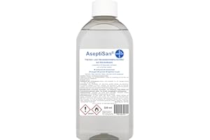 ‎HERRLAN PSM AseptiSan Desinfektionsmittel 500 ml Spritzflasche – für Hände & Flächen – farb- & duftfrei – BAuA-Nr. N-87135 – zertifiziert nach EN 1500 & EN 14476 – Made in Germany