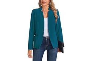 YOUNIFIZ Blazers for Women Casual Long Sleeve Button Front Work Office Blazers Jacket with Pockets 2025, S-2XL