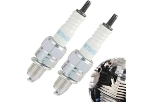 SUPECESORIO 2PCS Bougie NGK CR7HSA/C7HSA, Bougies D'allumage CR7HSA pour Scooters, Cyclomoteurs et Motos, pour Une Performance Moteur Optimisée et Une Ignition Efficace, Filetage 10 mm