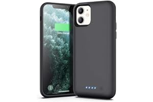 Ekrist Akkuhülle für iPhone 11, [schlank und leistungsstark, 7800 mAh], tragbare Ladehülle, externer Akku für iPhone 11, wiederaufladbares Ladegerät, Backup-Powerbank (15,5 cm)
