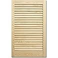 Wooden Louvered Door - Front Cabinet Door - Natural Clear or White - Pine Wood - Cupboard Wardrobe Slatted Doors -D.I.Y