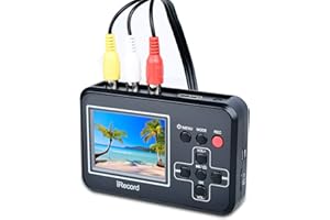 DIGITNOW! Convertidor de Captura de vídeo USB VHS a DVD Digital Grabber Grabador Capturadora Digitalizadora de vídeo para Mac Windows