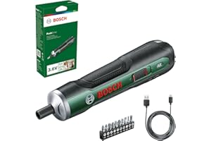 Bosch Home and Garden Visseuse sans fil Bosch - Kit de démarrage PushDrive (3,6 V ; 1,5 Ah ; 5,0 Nm ; 10 embouts de vissage ; avec câble de chargeur micro-USB ; livré dans un carton)