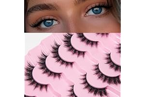 AKARABEAUTYLASHES AKARA Ciglia Finte Naturali 7 Paia 3D Ciglia Finte False Eyelashes Visone Artificiale (3D-BN11)