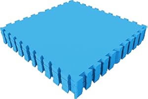 GORILLA SPORTS® Tapis de Protection Fitness Puzzle - 8 ou 16 Dalles, 60x60cm, Épais 12mm, Antidérapant, Mousse EVA, Couleurs - Tapis de Sol, Matelas pour Salle de Sport, Exercice, Garage, Gym, Piscine