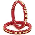 Tanvi J Gold Plated Bangles Pack of 2 for Women