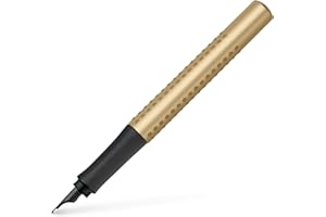 Faber-Castell 140929 - Penna stilografica Grip Edition, pennino EF, colore: oro