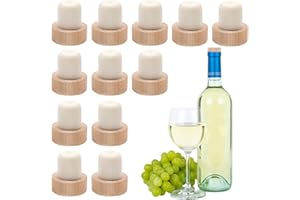 INHEMING 10 korków do wina, korki w kształcie litery T, korki do butelek, wielokrotnego użytku, 3 x 3,2 cm