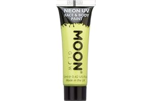 Moon Glow - Colori per viso e corpo pastello effetto neon UV – 12ml Giallo