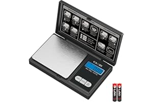 CAMRY Taschenwaage, 500g/0,01g Digitale Waage Feinwaage Digitalwaage Goldwaage Münzwaage Pulverwaage(Schwarz)