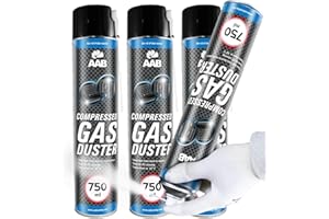 AABCOOLING AAB Compressed Gas Duster Freezing Spray 750ml - Set of 3 - Freeze Spray Release, Freezer Spray, Component Freezer, Quick Freeze, Circuit Freezer, Freezes Down to -50*C