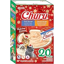 INABA Churu Snack Per Gatti - 50 Stick Cremosi Al Tonno E Pollo, 14g Cadauno