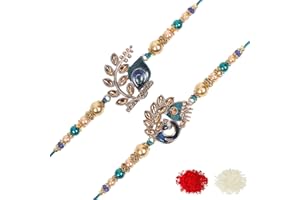 Riddhika Ventures Brother Rakhi with Greeting Card | Rakhi Thread | Rakhi Gifts for Brother, Sister, Bhaiya, Bhabhi for Indian Rakhi Raksha Bandhan Festival (K2K3)